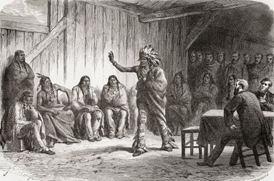 Crow-Indianer-Häuptling Bear
